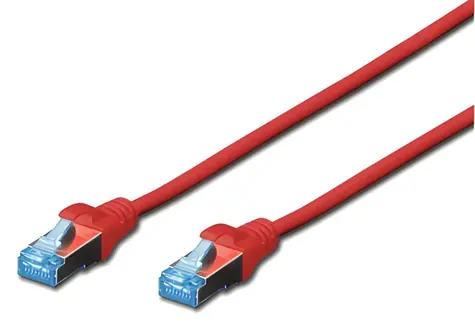 Digitus / Patch kabel / Cat5E / SF/UTP / červený / 3 m