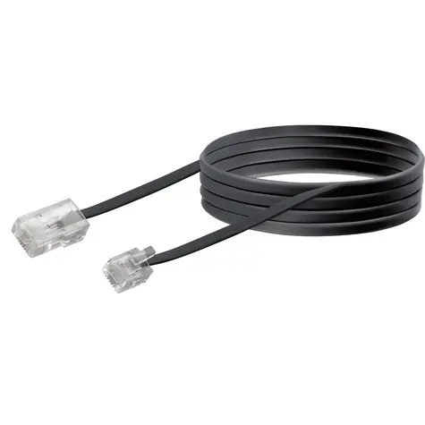 Schwaiger RJ-11 - RJ-45 černá / Telefonní kabel / 6P2C - 8P2C / 3 m