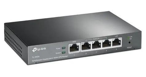 TP-Link ER605 Omada černá / Router / VPN / 4x GLAN / Firewall / 20 VPN tunelů