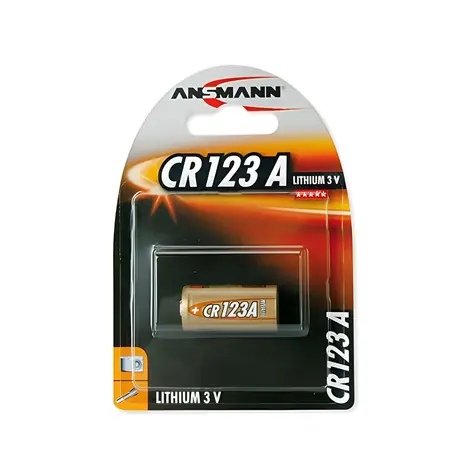 Ansmann Baterie CR123A / Lithiová baterie / 3V / 1400 mAh / 1 ks