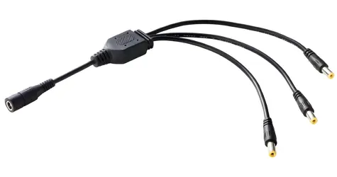Sunny DC napájecí rozbočovač 1 na 3, Jack 2,1x5,5 mm / Rozbočovací napájecí kabel / 20 cm
