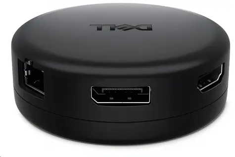 DELL Pro USB-C Travel Hub DA326 / Dokovací stanice / 2× USB-C / 2× USB-A / HDMI 2.1 / DP 1.4 / RJ-45 2.5GbE / 100W PD
