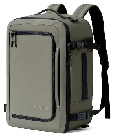 Tech-Protect Defender S50 zelená / Batoh / 20L / pro notebook / Ryanair & Wizz Air