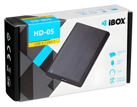 iBox HD-05 černá / Externí box pro 2.5