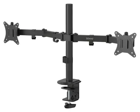Savio UM-03 černá / Stolní držák pro 2 monitory / 17-32