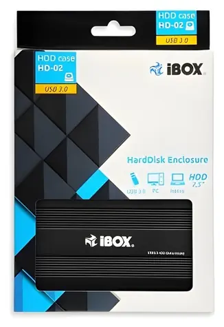 iBox HD-02 černá / Externí box pro 2.5