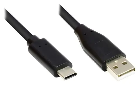 Good Connections USB-A - USB-C černá / USB kabel / USB 2.0 / 1 m / 480 Mbit/s