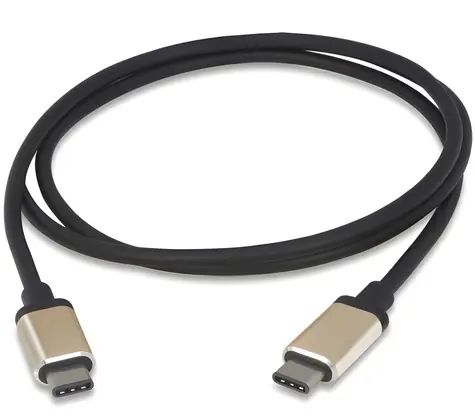 PremiumCord USB-C - USB-C černá / Kabel / USB 3.1 / 10 Gbps / hliníkové konektory / 1 m