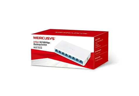 Mercusys MS108 / Switch / 8x 10/100 Mbps / Neřízený / Plastové tělo