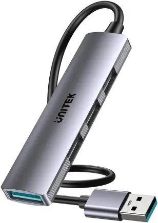 Unitek H1208CGY01 / USB hub / 4x USB-A / USB 2.0/3.0