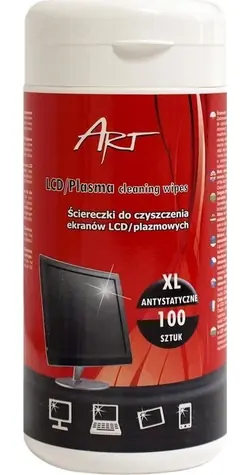 Art Vlhčené ubrousky XL na LCD/TFT obrazovky AS-14 / Ubrousky / 100 ks