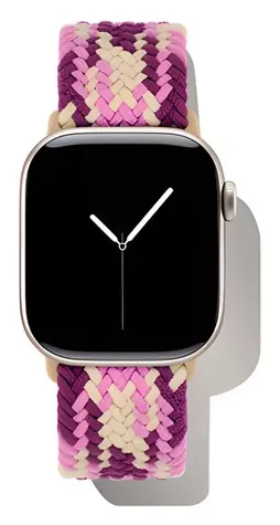 iDeal Soft Braid Cherry Crush / Řemínek pro Apple Watch / 38/40/41/42 mm / Nylon, polykarbonát