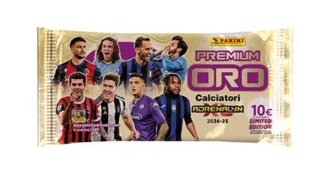PANINI Karty Serie A 2024/2025 Adrenalyn GOLD PACKET / Sběratelské karty / Fotbal
