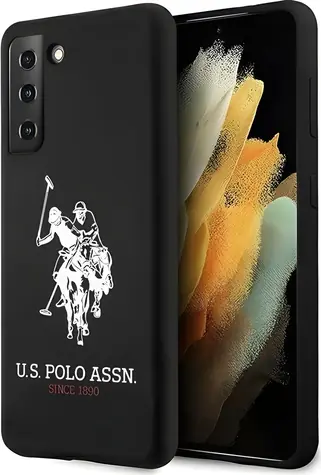 U.S. Polo Silikonový Kryt pro Samsung Galaxy S21 černá / Pouzdro / Silicone Logo