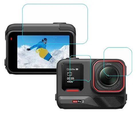 Puluz PU711T / Ochranná fólie 3v1 / Insta360 Ace Pro 2 / Displej + objektiv