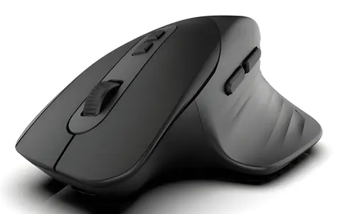 INCA IWM-553S černá / Myš / Ergonomická / 2,4 GHz & Bluetooth 5.0 / 1600 DPI / 7 tlačítek / USB-C