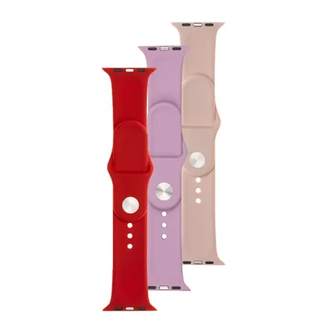 FIXED Silicone Strap sada 3 řemínků mix 2 / Řemínek pro Apple Watch / Silikon / 42/44/45/46/49 mm