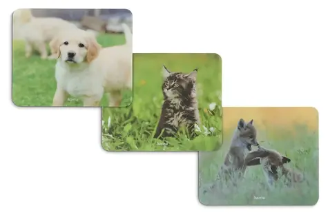 Hama Podložka pod myš Animals / Podložka pod myš / motiv zvířat / 220x180 mm / 12 ks v displeji