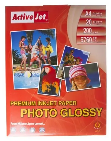 Activejet AP4-200G20 / Fotopapír / lesklý / A4 / 200 g/m2 / 20 listů