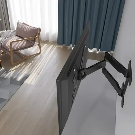 Hama Ultraslim černá / Nástěnný držák TV / pohyblivý / prodloužený / VESA 400x400 / 32-65