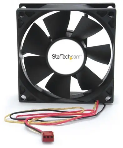 StarTech ventilátor do PC skříně 80 mm černý / Ventilátor / 80 x 80 x 25 mm / Kuličkové ložisko / MTBF 56609 h