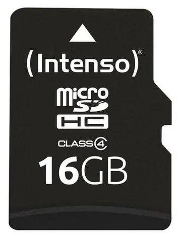 Intenso microSD 16GB / Paměťová karta / microSDHC / Class 4 / SD adaptér