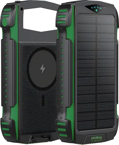 4smarts TitanPack Rugged UltiMag 20000mAh černo-zelená / Powerbanka / 20000 mAh