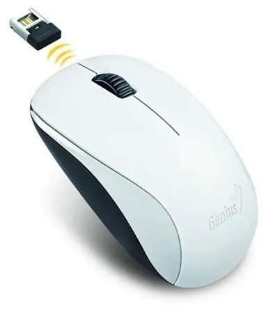 Genius NX-7000 bílá (31030016401) / Bezdrátová myš / Blue-Eye senzor / 1200 dpi / 2,4 GHz