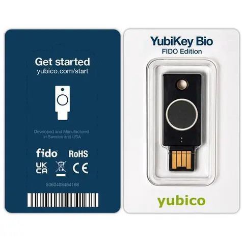 Yubico YubiKey Bio FIDO Edition / Bezpečnostní klíč / Otisk prstu / FIDO
