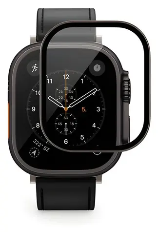 Epico UNUM SapphireShield černá / Ochranné sklo / Apple Watch Ultra 49mm / safírové sklo / titanový rámeček