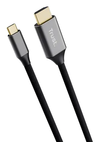 Trust Calyx USB-C na HDMI černá / Redukce / 2 m / 4K (3840×2160)