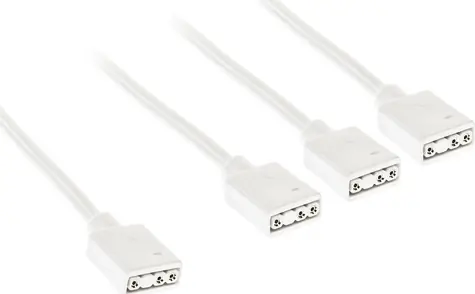 Kolink ARGB rozbočovací kabel 1-3 bílá / Rozbočovací kabel / ARGB 3-pin / 30 cm