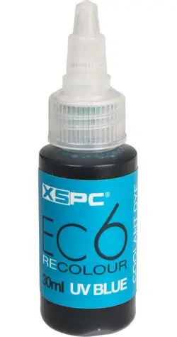 XSPC EC6 ReColour Dye UV modrá / Barvivo do chladicí kapaliny / Koncentrát / UV reaktivní / 30 ml