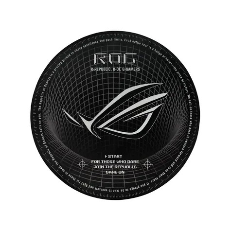 ASUS ROG Cosmic Mat II černá / Herní podložka na zem / 117 × 117 cm / polyester, guma
