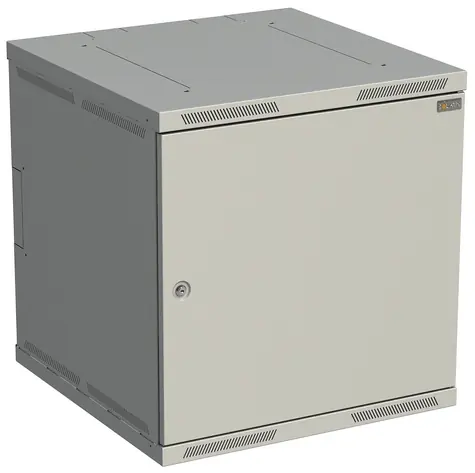 Solarix SENSA-12U-66-21-G / Rozváděč nástěnný / 12U / 600mm / dveře plech / RAL 7035