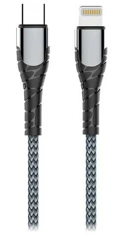 Colorway šedá / Datový kabel / USB-C - Lightning / 30W / 2 m