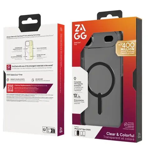 ZAGG Santa Cruz Snap pro Apple iPhone Air černá / Kryt na mobil / Grafen