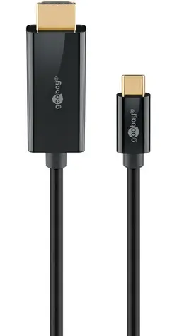 Goobay USB-C - HDMI kabel černá / Adaptérový kabel / 4K 60Hz / 1 m
