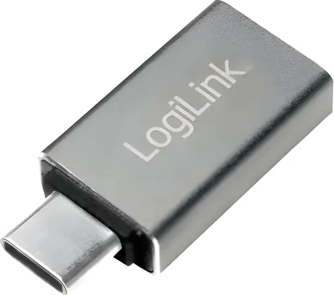 LogiLink AU0042 stříbrná / Adaptér / USB-C (M) - USB-A (F) / hliník / 5 Gbit/s