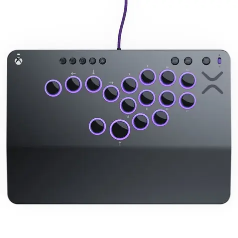 Turtle Beach Victrix Pro KO Leverless šedá / Fight stick / Xbox Series X/S/One / PC / USB-C / 16 tlačítek