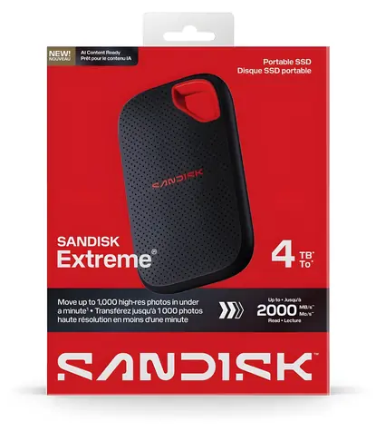 SanDisk Extreme Portable 4TB / Externí SSD
