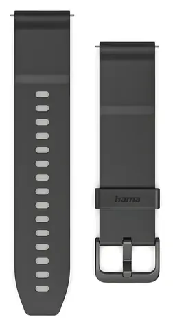 Hama Platební řemínek NFC 22 mm černá / Řemínek / Bezkontaktní platby / Silikon