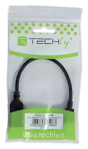Techly ICOC-HDMI-F-002 černá / Rozbočovač HDMI / 1x HDMI - 2x HDMI / 0,3 m / HDMI 1.2
