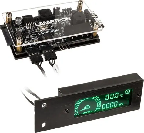 Lamptron TC20 černá / Kontroler ventilátorů a LED / PCI / 1 kanál