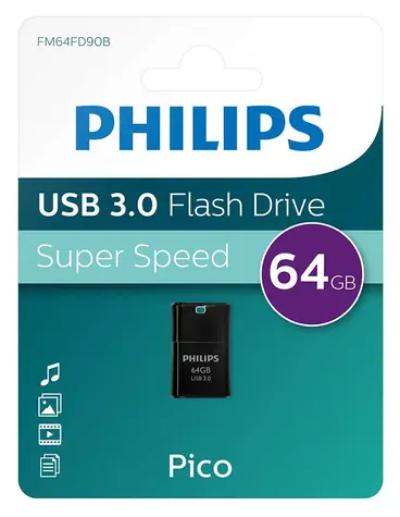 Philips Pico Edition 64GB černá / Flash disk / USB 3.0