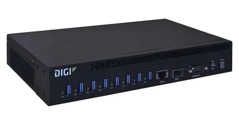 Digi AnywhereUSB 8 Plus / Síťový USB hub / 8 portů / vč. licence LCA na 1 rok