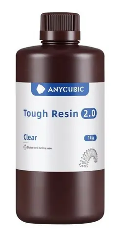 Anycubic UV Tough Resin 2.0 čirá / Pryskyřice pro 3D tisk / LCD/DLP / 405 nm / Houževnatá