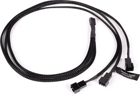 Alphacool Y-Splitter 3-Pin na 3x 3-Pin 60cm / Kabel / 3-pin rozbočovač / 60 cm