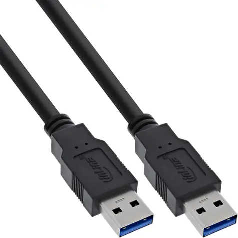 InLine USB-A - USB-A černá / Kabel / USB 3.0 / 5 Gbit/s / 1 m