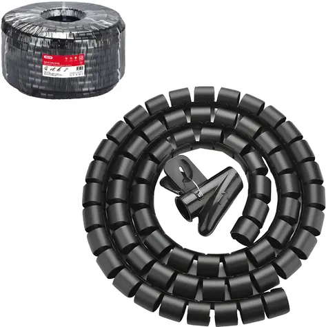 Unitek organizátor kabelů černý / Spirála / 10 m / 22 mm